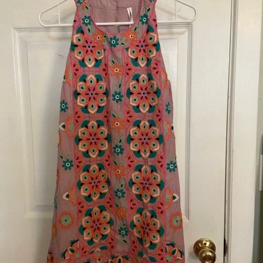 Anthropologie Embroidered Shift Dress - Picture 5 of 8